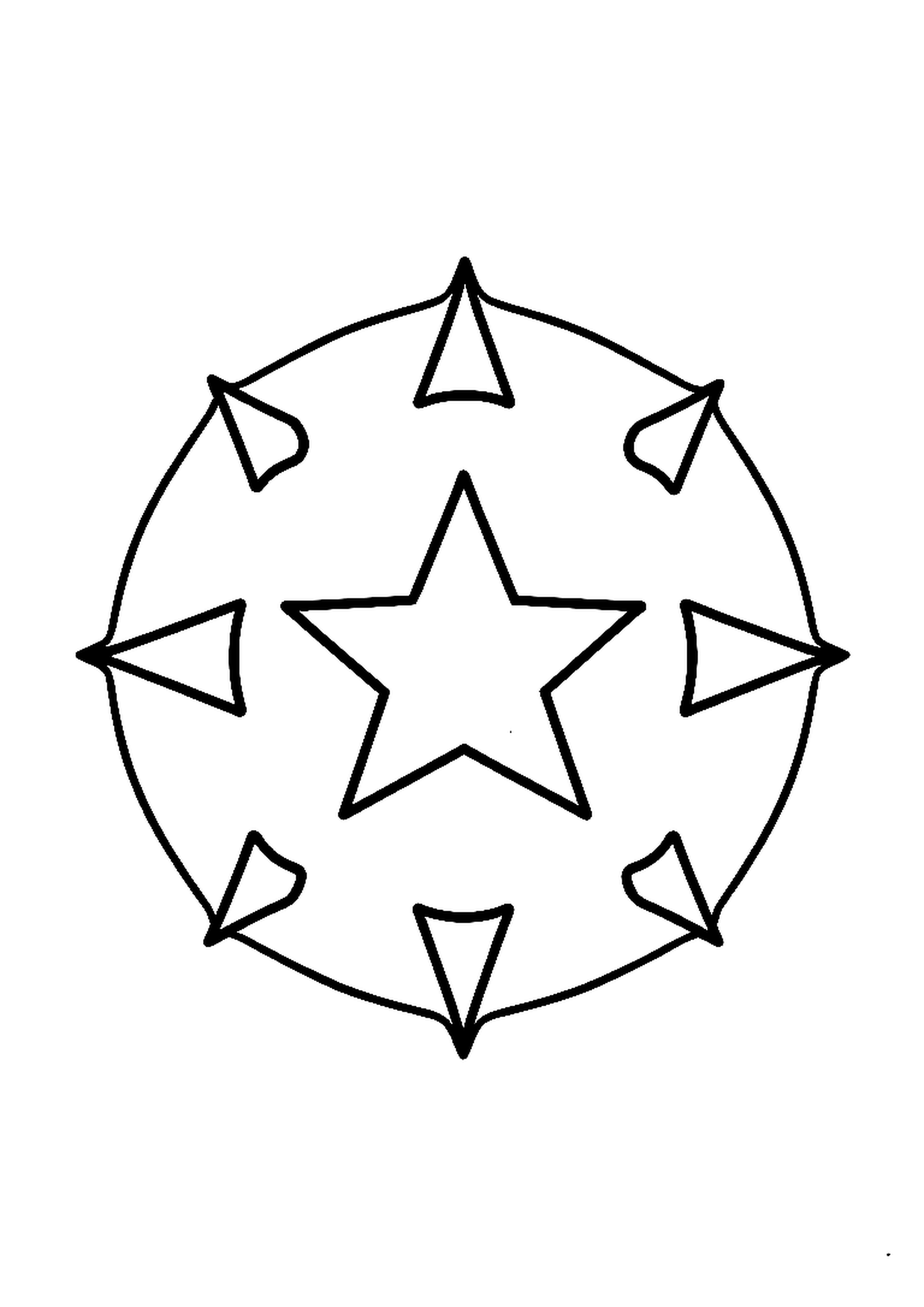 Basic shapes — circle, square, triangle, and star side by side
